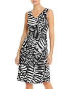 Nic+zoe Moonlit Palm Fit-and-flare Dress
