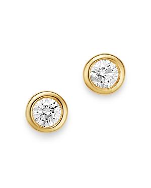 Bloomingdale's Diamond Bezel Set Stud Earrings In 14k Yellow Gold, 0.20 Ct. T.w. - 100% Exclusive