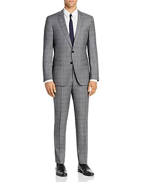 Boss Huge/genius Tonal Windowpane Plaid Slim Fit Suit