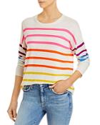 Sundry Rainbow Striped Sweater