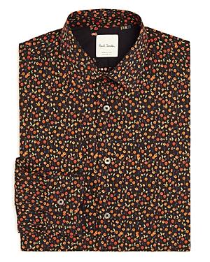 Paul Smith Gents Poppy Print Regular Fit Dress Shirt