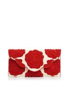 From St Xavier Rosie Ii Floral Beaded Clutch