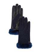 Ugg Smart Tech Gloves With Shearling Sheepskin Cuff
