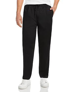Frame Pleated Slim Fit Drawstring Pants