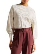 Ted Baker Aziylea Magnolia Jacquard Sweater