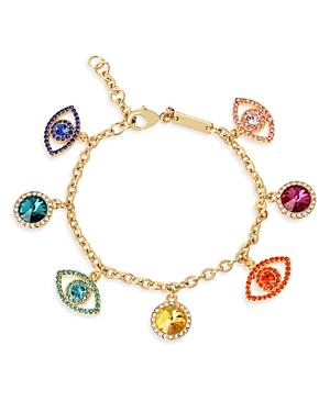 Kurt Geiger London Evil Eye Crystal Charm Bracelet