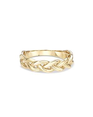 Zoe Lev 14k Yellow Gold Braided Ring