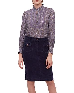 Gerard Darel Biaritz Corduroy Midi Skirt