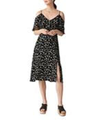 Whistles Daisy Print Cold-shoulder Dress