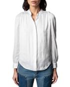 Zadig & Voltaire Touchy Satin Blouse