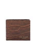 Ted Baker Crocsy Embossed Bifold Wallet