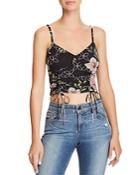 Guess Odette Ruched Drawstring Floral Camisole