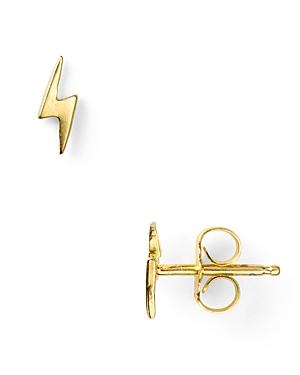 Dogeared Little Things Mini Gold Lightning Bolt Stud Earrings