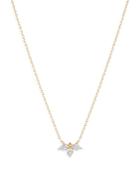 Adina Reyter 14k Yellow Gold Paris Diamond Half Flower Pendant Necklace, 16