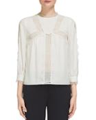 Whistles Tabby Lace-paneled Blouse