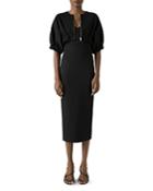 St. John Milano Shimmer Knit Kimono Jacket
