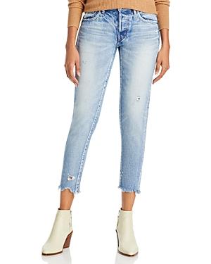 Moussy Vintage Keller Tapered Jeans In Light Blue