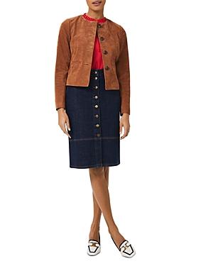 Hobbs London Mariette Suede Jacket