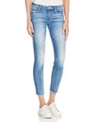 Mother The Looker Ankle Fray Jeans In Birds Of Paradise