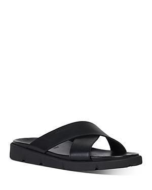 Geox Men's Xand Leather Slide Sandals