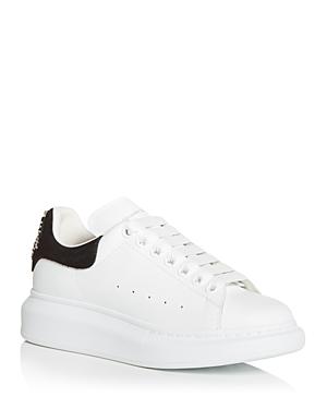 Alexander Mcqueen Women's Oversized Embellished Suede Heel Detail Sneakers