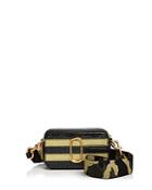 Marc Jacobs Snapshot Glitter Stripe Leather Camera Bag
