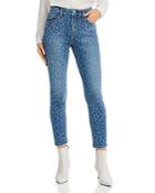 Jen7 By 7 For All Mankind Skinny Ankle Jeans In Indleopard