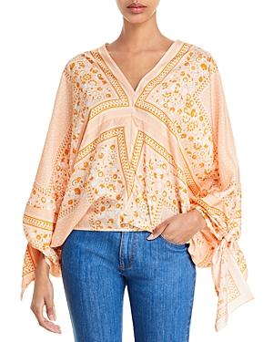 See By Chloe Printed V Neck Top