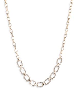 Lauren Ralph Lauren Crystal Pave Link Collar Necklace, 19