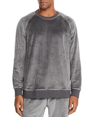 Daniel Buchler Long-sleeve Velour Lounge Sweatshirt