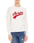 Sandro Ola Wool & Cashmere Alright Graphic Sweater
