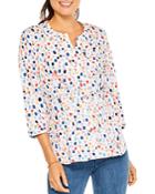 Nic And Zoe Seaglass Button Front Shirt
