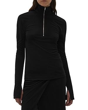 Helmut Lang High Neck Zip Top