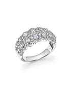 Diamond Vintage Inspired Band In 14k White Gold, 1.0 Ct. T.w.