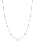 Diamond Station Necklace In 14k Yellow And White Gold, .60 Ct. T.w. - 100% Exclusive