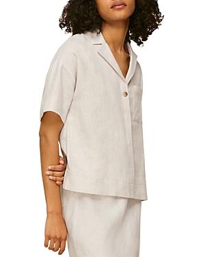 Whistles Karla Linen Camp Shirt