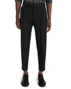 Reiss Kid Heavyweight Twill Relaxed Fit Pleated Pants