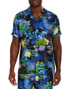Robert Graham Coastal Dreamin Silk Twill Floral Print Classic Fit Button Down Camp Shirt