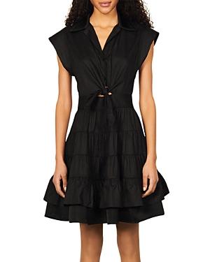 Sandro Fifi Tiered Ruffled Dress