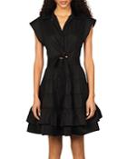 Sandro Fifi Tiered Ruffled Dress
