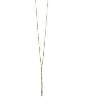 Ippolita 18k Yellow Gold Stardust Diamond Pave Squiggle Stick Pendant Necklace, 16-18