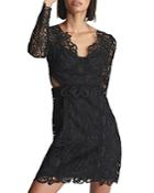 Reiss Erica Lace Bodycon Mini Dress