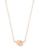 Carelle Mini Knot Pendant Necklace In Rose Gold, 16