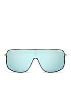 Quay #quayxkylie Unbothered Mirrored Shield Sunglasses, 58mm
