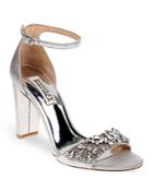 Badgley Mischka Barby Embellished Ankle Strap High Heel Sandals