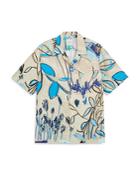 Paul Smith Hand Drawn Floral Camp Shirt