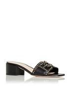Bally Women's Peoni Studded Block Heel Slide Sandals