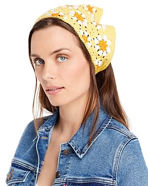 Carolyn Rowan Accessories Flowered Crocheted Bandana