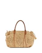 Gerard Darel 24 Gd Raphia Crocheted Handbag