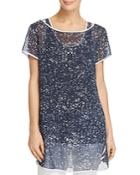 Kenneth Cole Sheer Layered Tunic